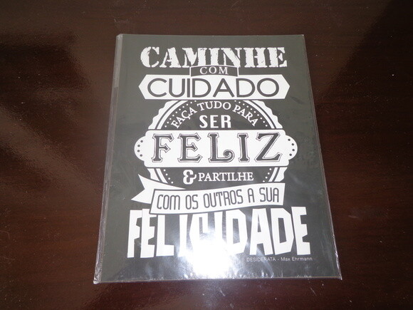 Placa Decorativa Felicidade