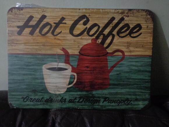 Placa Decorativa Hot Coffee