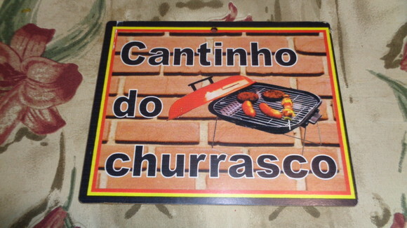 Placa em mdf Cantinho do Churrasco