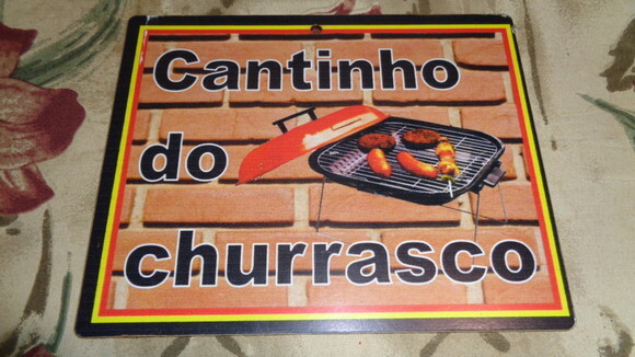 Placa em mdf Cantinho do Churrasco