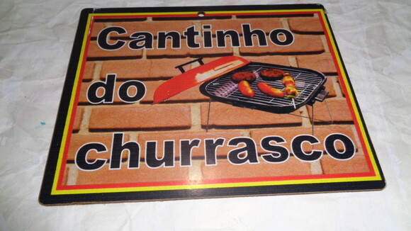 Placa em mdf Cantinho do Churrasco