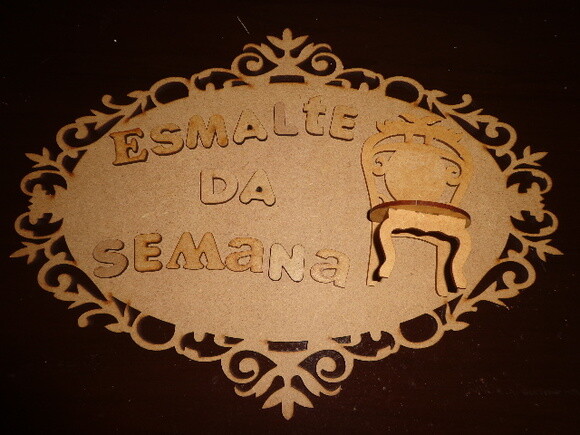 PLaca Esmalte da Semana