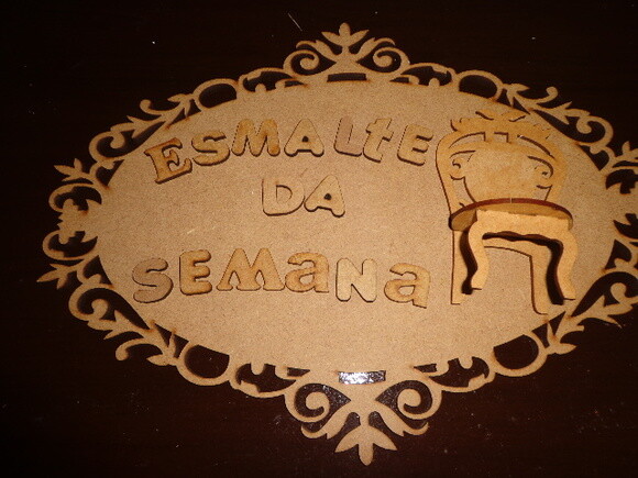 PLaca Esmalte da Semana
