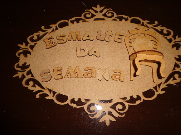 PLaca Esmalte da Semana