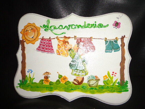 Placa Lavanderia Delicada-