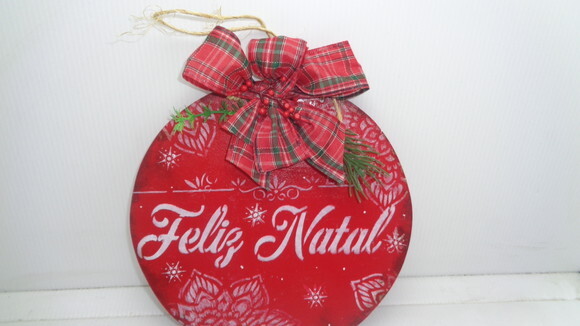 Placa Natalina Feliz Natal-black Friday-55,00