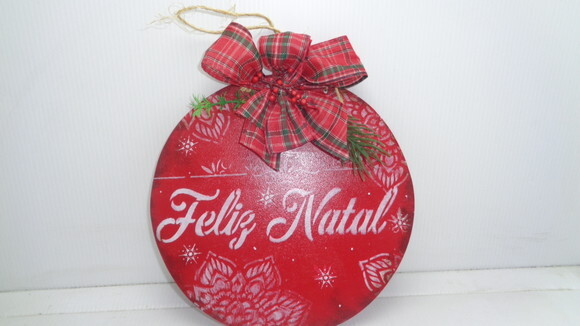 Placa Natalina Feliz Natal-black Friday-55,00