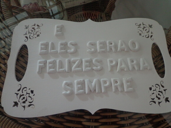 Placa para a Noiva
