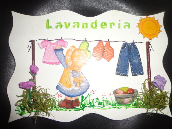 Placa para Lavanderia