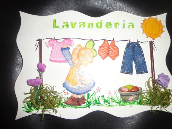 Placa para Lavanderia