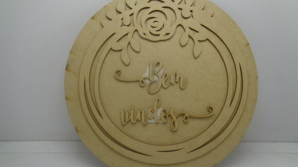 Placa Redonda Bem Vindos