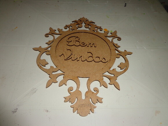 Placa Redonda Bem Vindos