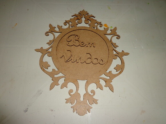Placa Redonda Bem Vindos