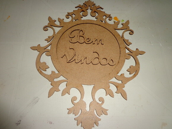 Placa Redonda Bem Vindos