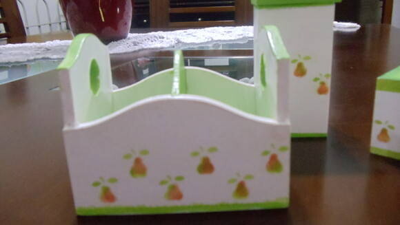 Porta Açucar e Adoçante Pera-