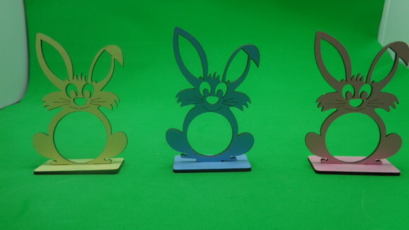Porta Bombom Coelhinho da Páscoa-2 Coelhos Por 10,00
