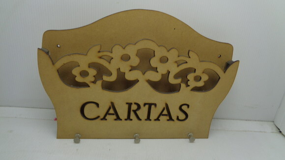 Porta Carta e Chaves em mdf