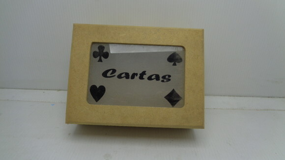 Porta Cartas com Vidro Jateado