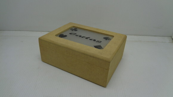 Porta Cartas com Vidro Jateado