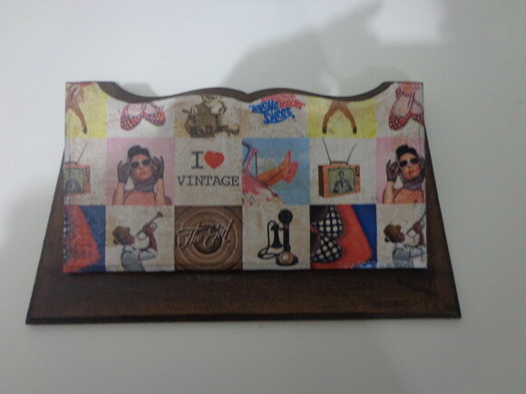 Porta Cartas e Chaves Vintage-black Friday