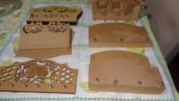 Porta Chaves e Cartas Variados em Mdf-preço Unitário