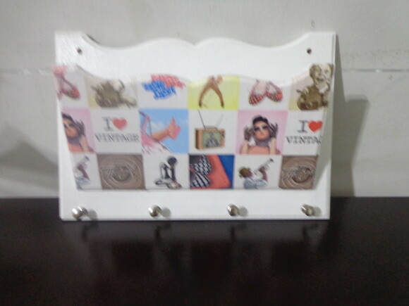 Porta Chaves e Cartas Vintage -ii