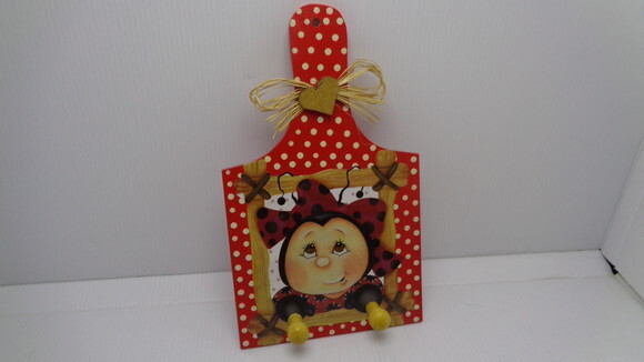 Porta Chaves ou Pano de Prato Joaninha-black Friday