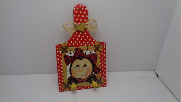 Porta Chaves ou Pano de Prato Joaninha-black Friday