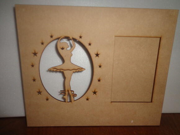 Porta Foto com Bailarina a Laser