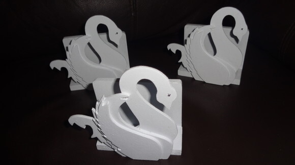 Porta Guardanapo Cisne Pintado