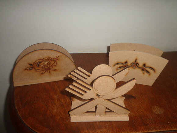 Porta Guardanapos em mdf -trio 24,00