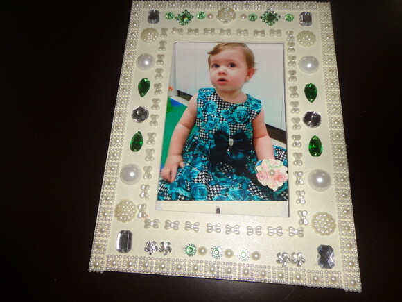 Porta Retrato com Pedrarias--black Friday-29,90