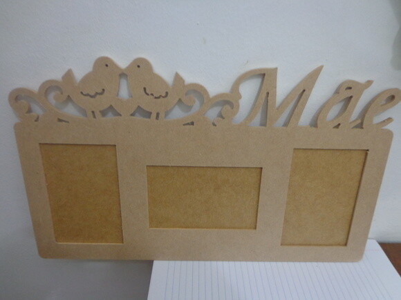 Porta Retrato Triplo Mãe