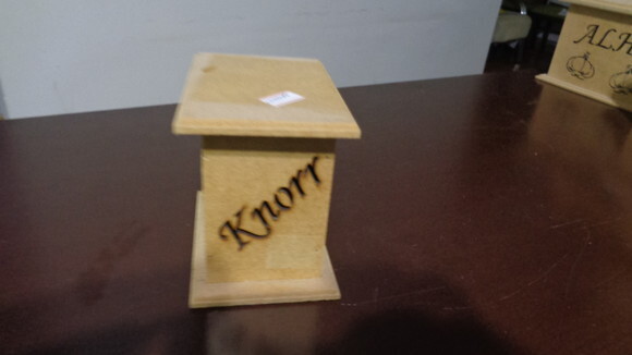 Porta Sazon ou Knorr em MDF- de 13,50