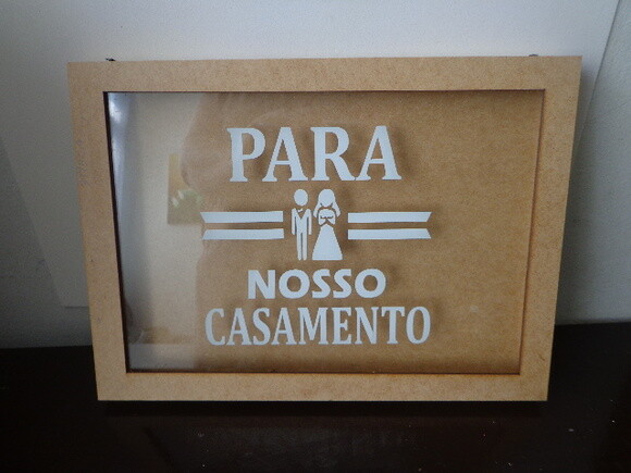 Quadro Cofre Nossos Sonhos ou Nosso Casamento-preço Unitário