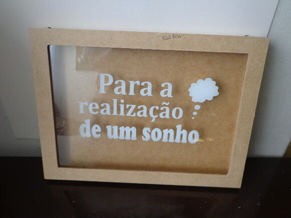 Quadro Cofre Nossos Sonhos ou Nosso Casamento-preço Unitário