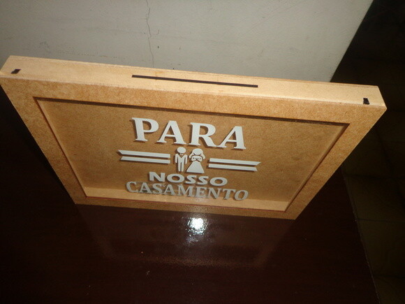 Quadro com Vidro para Nosso Casamento