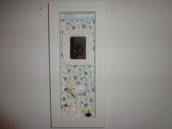 Quadro Decorativo Banheiro In Blue-3