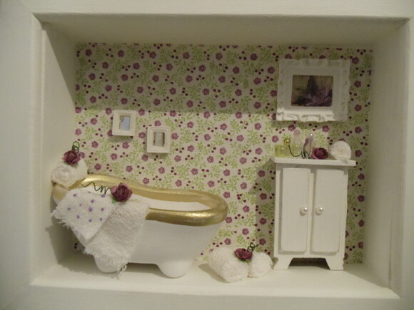 Quadro Decorativo Banheiro Florido