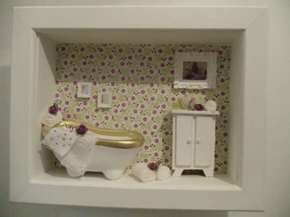 Quadro Decorativo Banheiro Florido