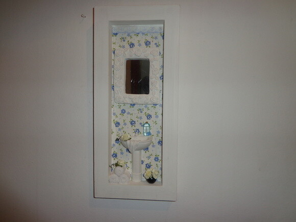 Quadro Decorativo Banheiro In Blue-3