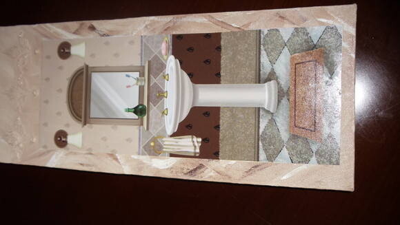 Quadro decorativo Lavabo -