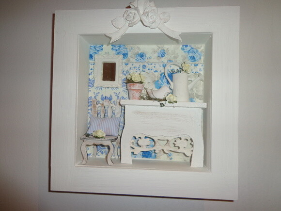 Quadro Miniatura em Azul-1