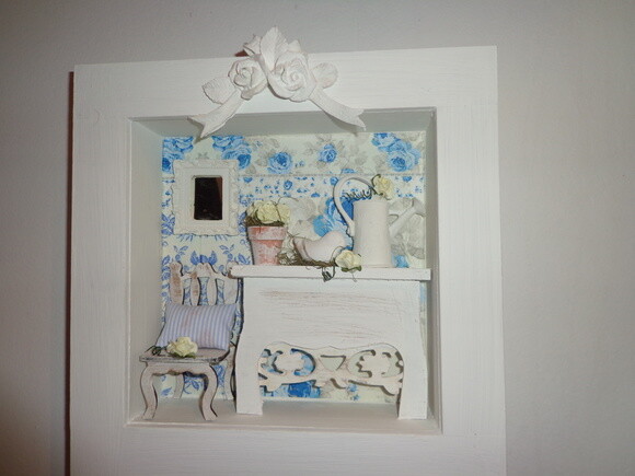 Quadro Miniatura em Azul-1