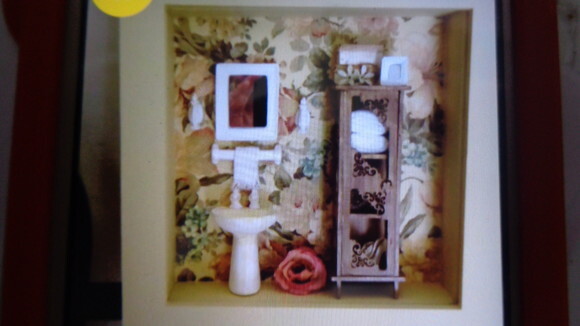 Quadro Miniatura para Banheiro