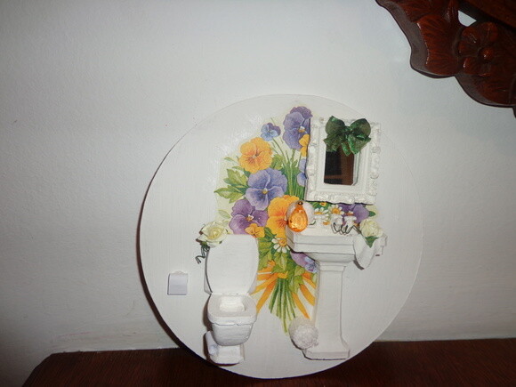 Quadro para Banheiro Redondo-02