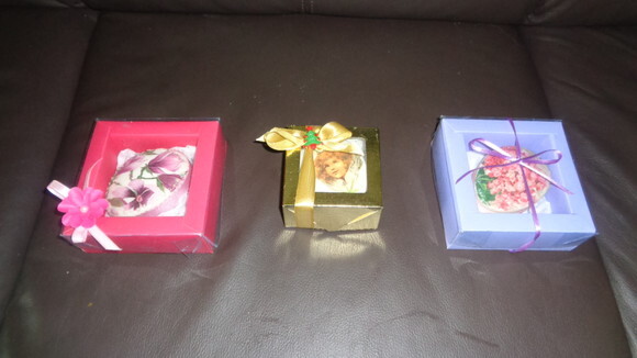 Sabonetes Decorado em Caixas