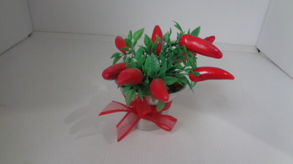 Vaso com Pimentas