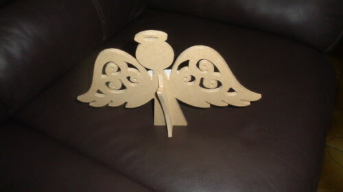 Anjo em MDF-