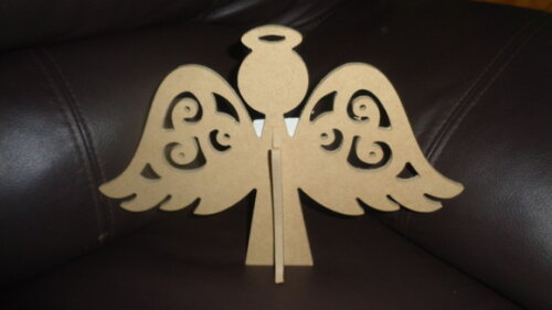 Anjo em MDF-